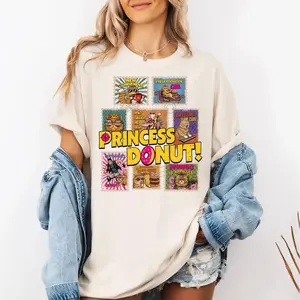 Comfort Colors Princess Donut Quotes T Shirt, Dungeonn Crawler Carl Stamps Shirt, Dungeonn Clawing Game Movie Tee Sweatshirt, Litrpg Bookish Gift, Unisex Fitted Short Sleeve Tee, Casual Clothing