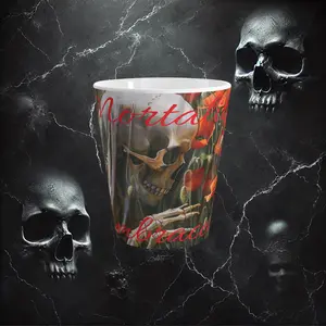 Mortality Embraced Fields of Remembrance Latte Mug