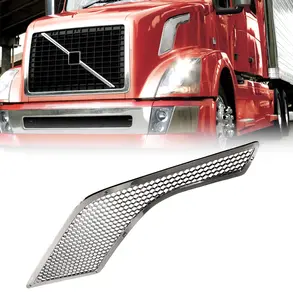 Hood Air Intake Grille for 2003-2017 Volvo VNL | Replacement Volvo 85104902 | Chrome | Left