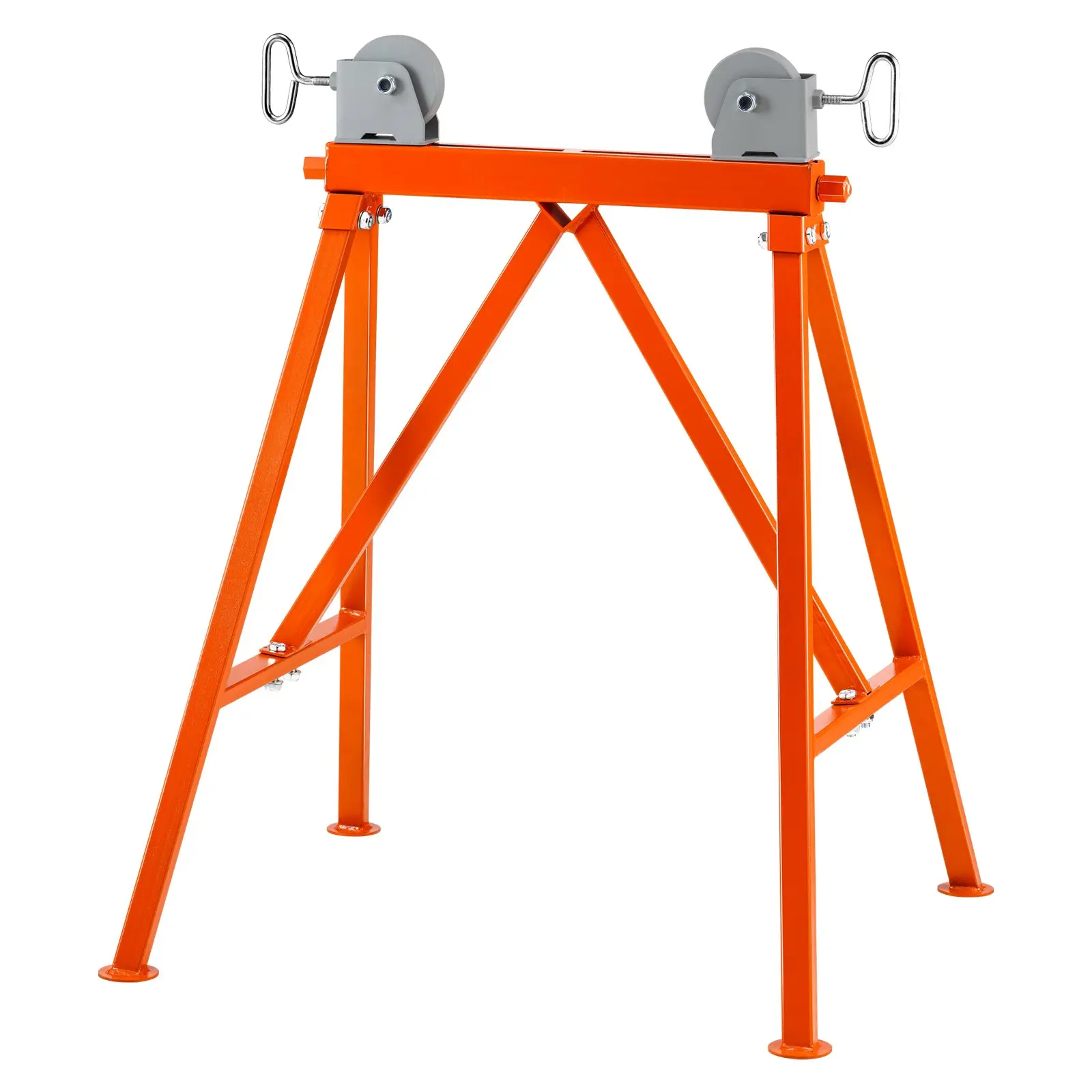 VEVOR Pipe Stand with Roller Head 2500 LBS Load for 2-36 inches Pipes 45# Steel