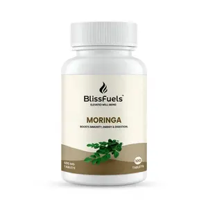BlissFuels Moringa Tablets – Natural Herbal Greens & Daily Wellness Support (100 Tablets)
