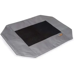 K&H Pet Products Elevated Cooling Outdoor Dog Bed Portable Raised Dog Cot Replacement Cover Only Gray/Black Mesh Medium 32 X 25 Inches (Cot NOT Included) Central Garden & Pet