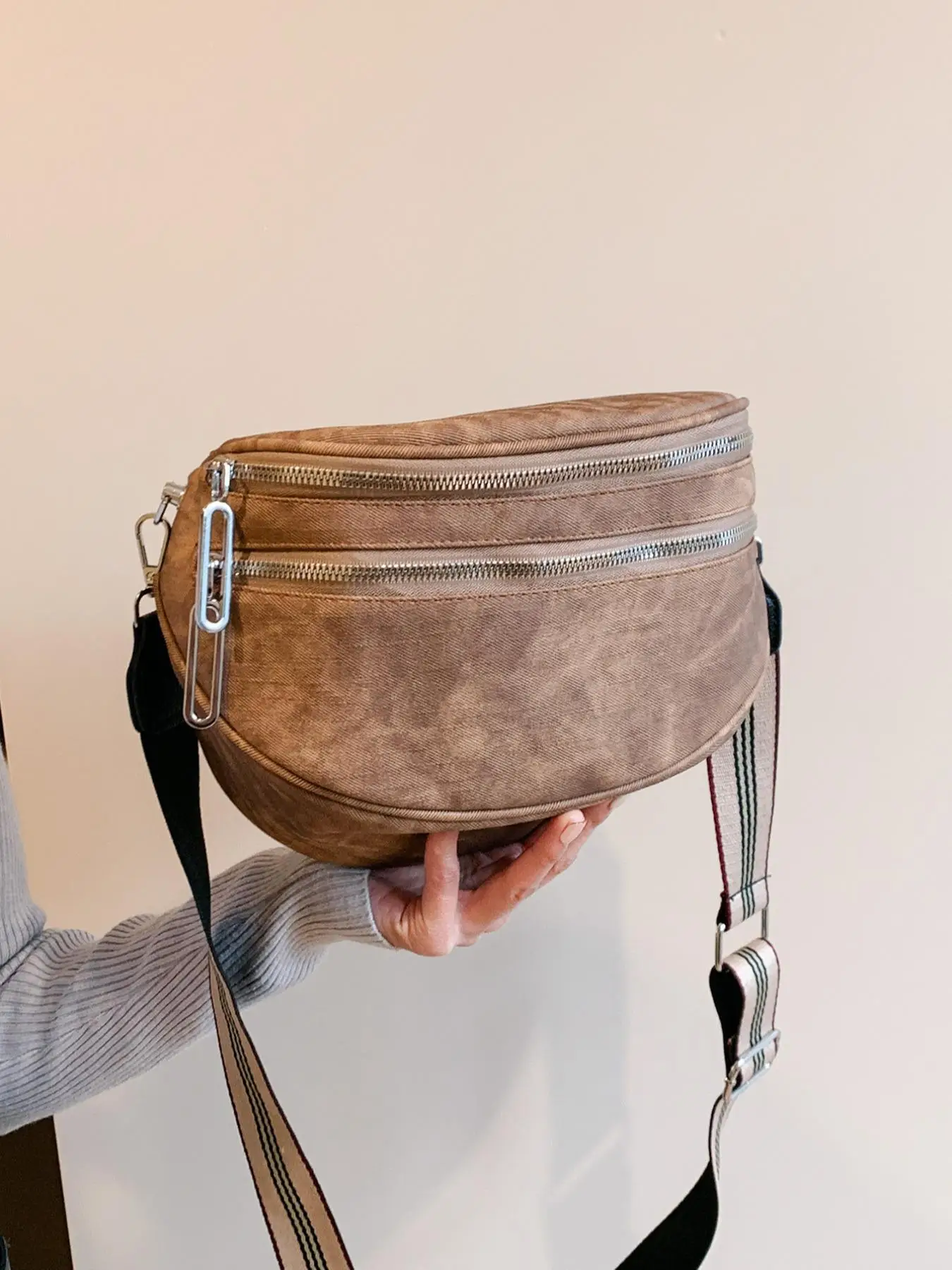 Women's Casual Vintage Minimalist Crossbody Bag, Trendy Large Capacity Crossbody Bag, Chic All-match Bag for Daily & Work Use