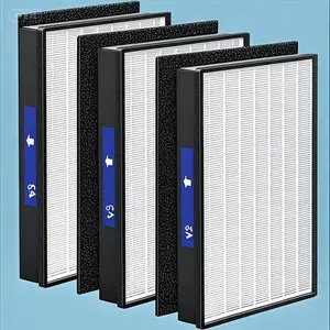 H13 HEPA Replacement Air Filters 2-Pack - Compatible with 3M Filtrete FAP-C02-A2, FAP-C03-A2, FAP-T03-A2 - High Efficiency Particulate Air Filter - Reusable Washable -1150101 Part Number