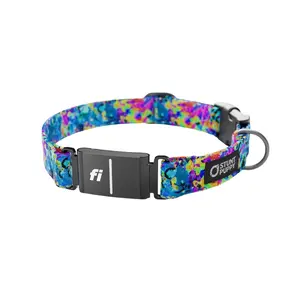 Stunt Puppy Dog Collar Fi Series 3 Ready Jammin Sea Visions Small - Compatible with Fi GPS Device (Not Included)