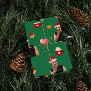 Custum Celebrity Crush Christmas Gift Wrapping Paper, Pedro Pascal, Conrad Fisher, Sebastian Stan Wrapping Paper,... Birthday & Christmas Present Wrap, Wrapping Paper trend