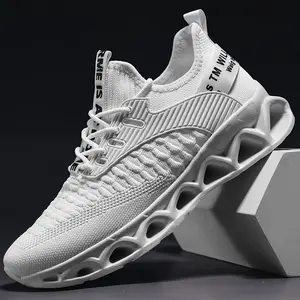 Men's running shoes Blade non-slip fashion sports shoes Breathable mesh soft sole casual sports walking shoes Breathable, comfortable, outdoor lace-up casual shoes, suitable for autumn, spring, summer and winter