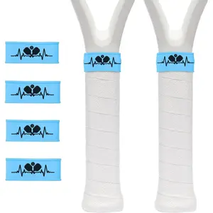 Pickleball Paddle Bands Set Silicone Name Grip Tape 2PC Tennis Racket Pickleball Equipment