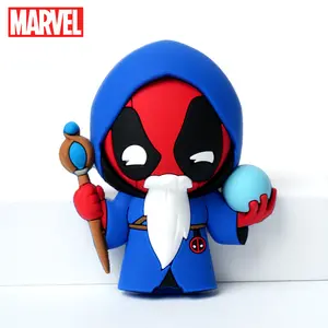 Marvel Officially Licensed Wizard Deadpool Fridge Magnets Strong Cute 3D Fefrigerator Magnets Decorative Fridge Whiteboard Kitchens Houseware Birthday Gifts