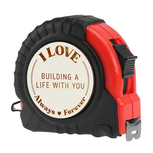 for Husband, Boyfriend - I Love Building A Life with You Tape Measure - Christmas, Valentines, Anniversary Tool  for Him - Men  for Husband, Boyfriend from Wife, Girlfriend