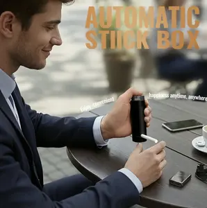 [FaddishDeal】 Portable Stick pop-up box. Easy to store and ready to use at any time. Perfect for storing 'stick' items. The brand- new pop-up design is stylish and fun, making it convenient to carry. Enjoy the fun of using it anytime, anywhere!