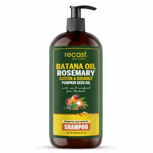Recast Wellness Batana, Rosemary & Castor Oil Shampoo with Natural Blend for Men & Women, with Batana, Rosemary, Castor, Coconut & Pumpkin Seed Oil