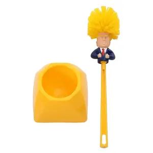 Donald Trump Elephant-Shaped ABS Toilet Brush Holder - 1-Pack Bathroom Accessory, Fun Political Gift for Toilet Cleanliness