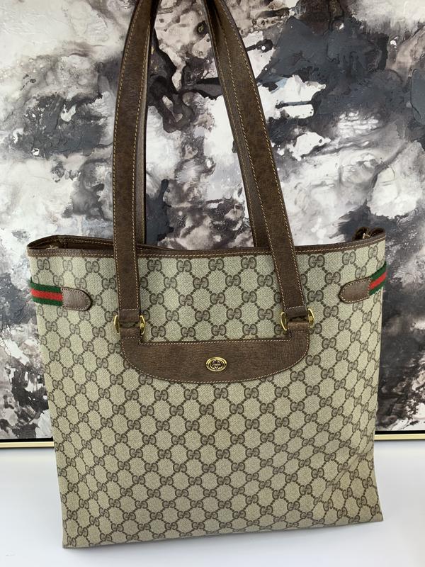 Pre-owned GUCCI canvas tote bags Large Tote or Laptop Bag - TikTok Shop
