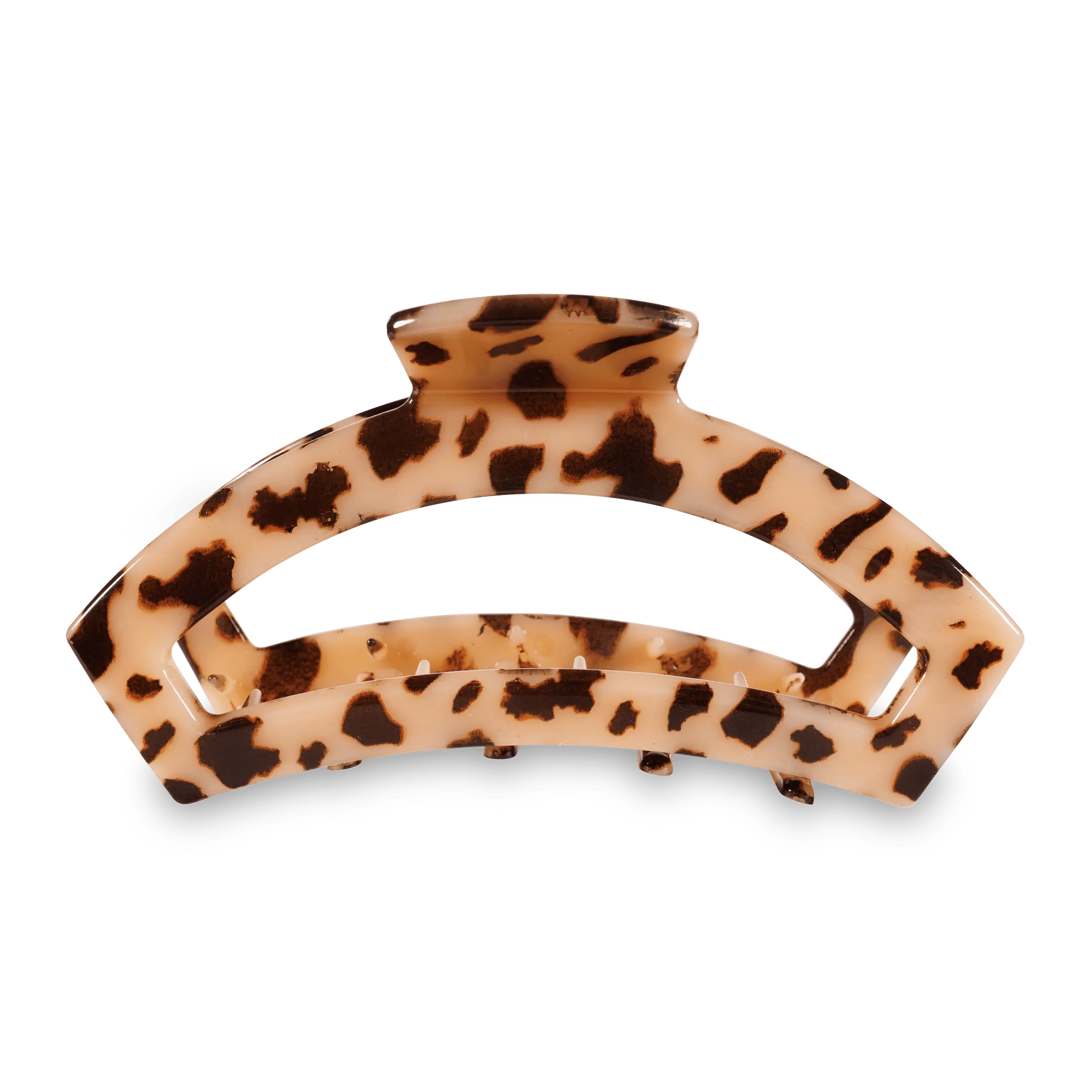 TELETIES - Blonde Tortoise - Large - Open Hair Claw Clip - Strong Grip