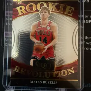 Select Revolution Sports Trading Cards Matas Buzelis Rookie Edition Basketball Card Featuring Player Number 14