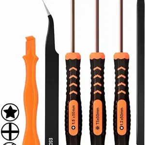 TechPro Repair Tool Kit Set for MacBook Pro Air Retina with T5 1.2 P5 Pentalobe PH000/1.5+ Screwdrivers ESD Safe