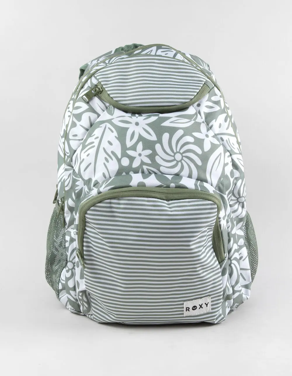 ROXY Shadow Swell Womens Medium Backpack, Green & White ROXY Shadow Swell Womens Medium Backpack, Green & White