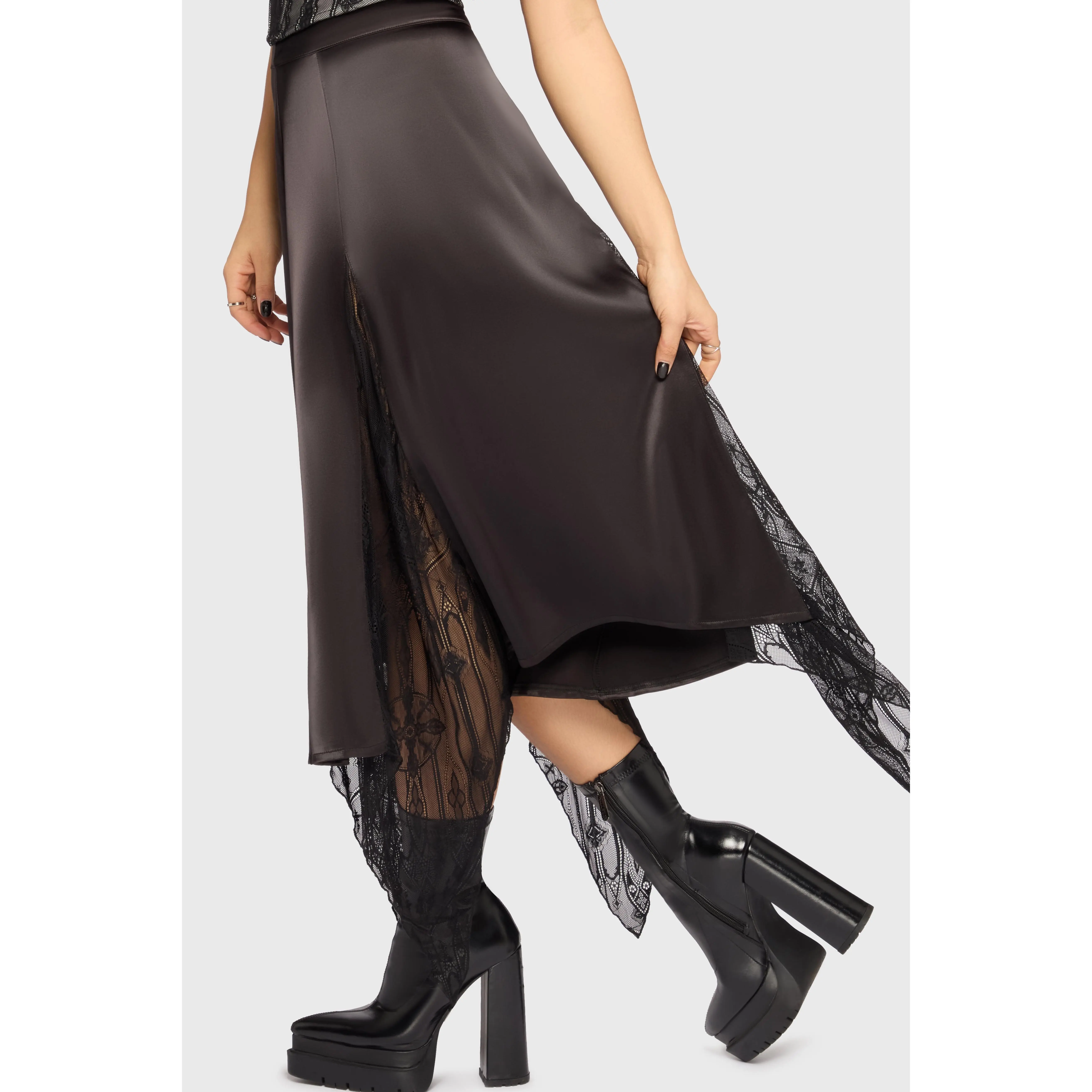 Spectral Serenity Midi Skirt