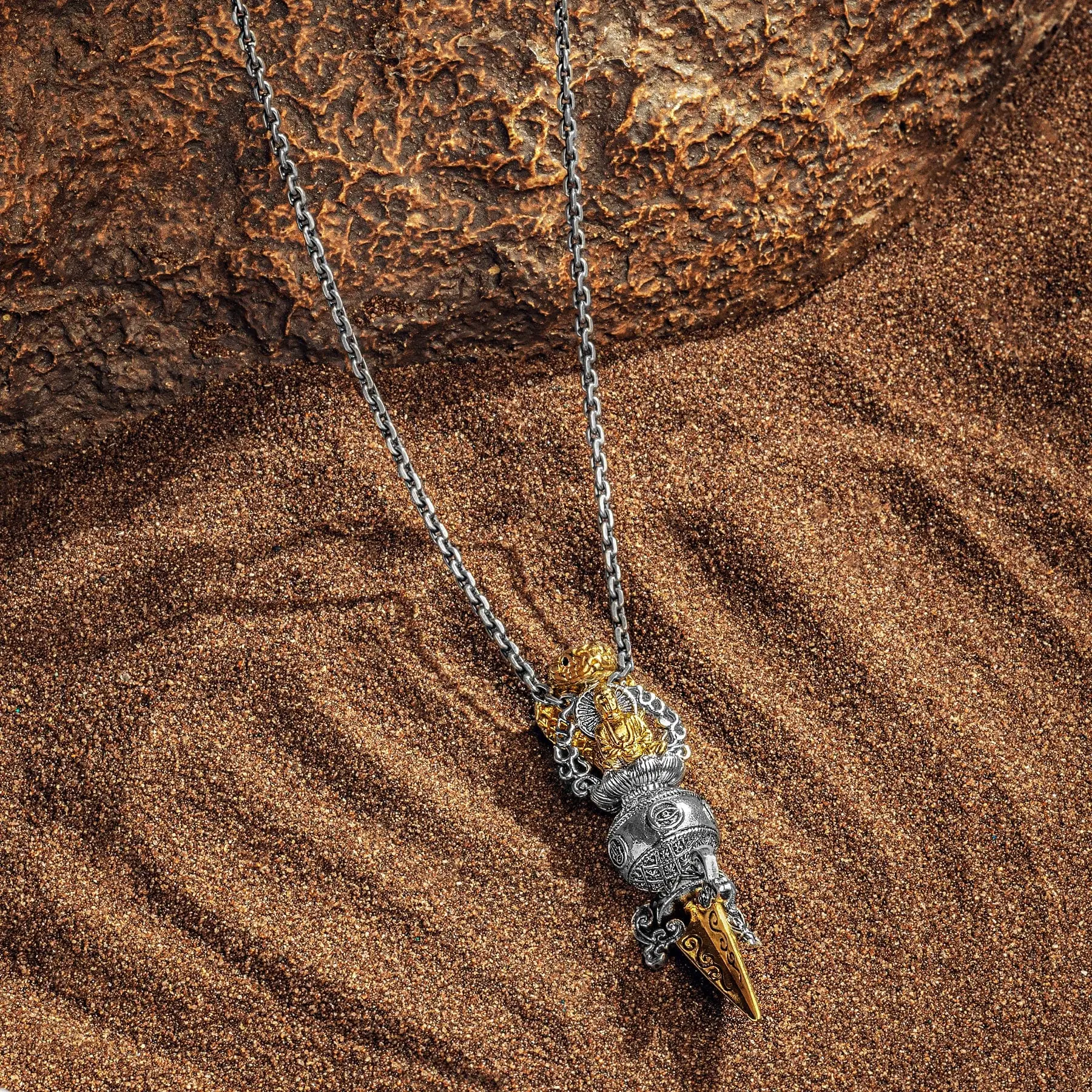Higher Power - Snakehead Mantra Pendant Necklace