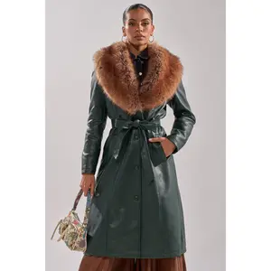 GREENVIEW FUR TRIM TRENCH GREENVIEW FUR TRIM TRENCH