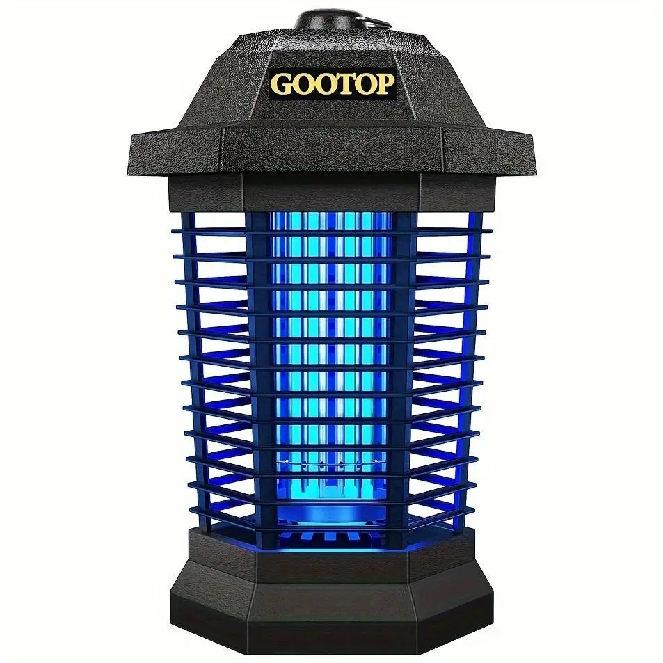 T6 Outdoor Electric Bug Zapper, Mosquito Zapper and Fly Trap, 3-Prong Plug, 90-130V, ABS Plastic Housing Insect Killers