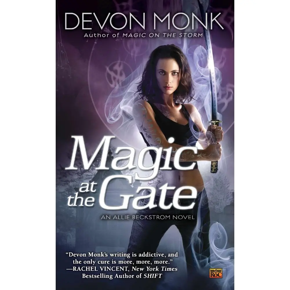 Used Fantasy Book - Magic at the Gate by Devon Monk (Soft Cover Mass Market Paperback, Ace Books, 2010 Edition, 368 Pages, 0.42 lbs) - Allie Beckstrom Series, Guardian of the Gate, English Edition, Monk, Devon
