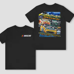 [New] Kansas Speedway 2026 TShirt, NASCAR Triple Header Weekend Racing Cars Graphic Print, Soft Cotton Fabric, Unisex Fit for Racing Fans, Perfect Gift for Motorsport Lovers