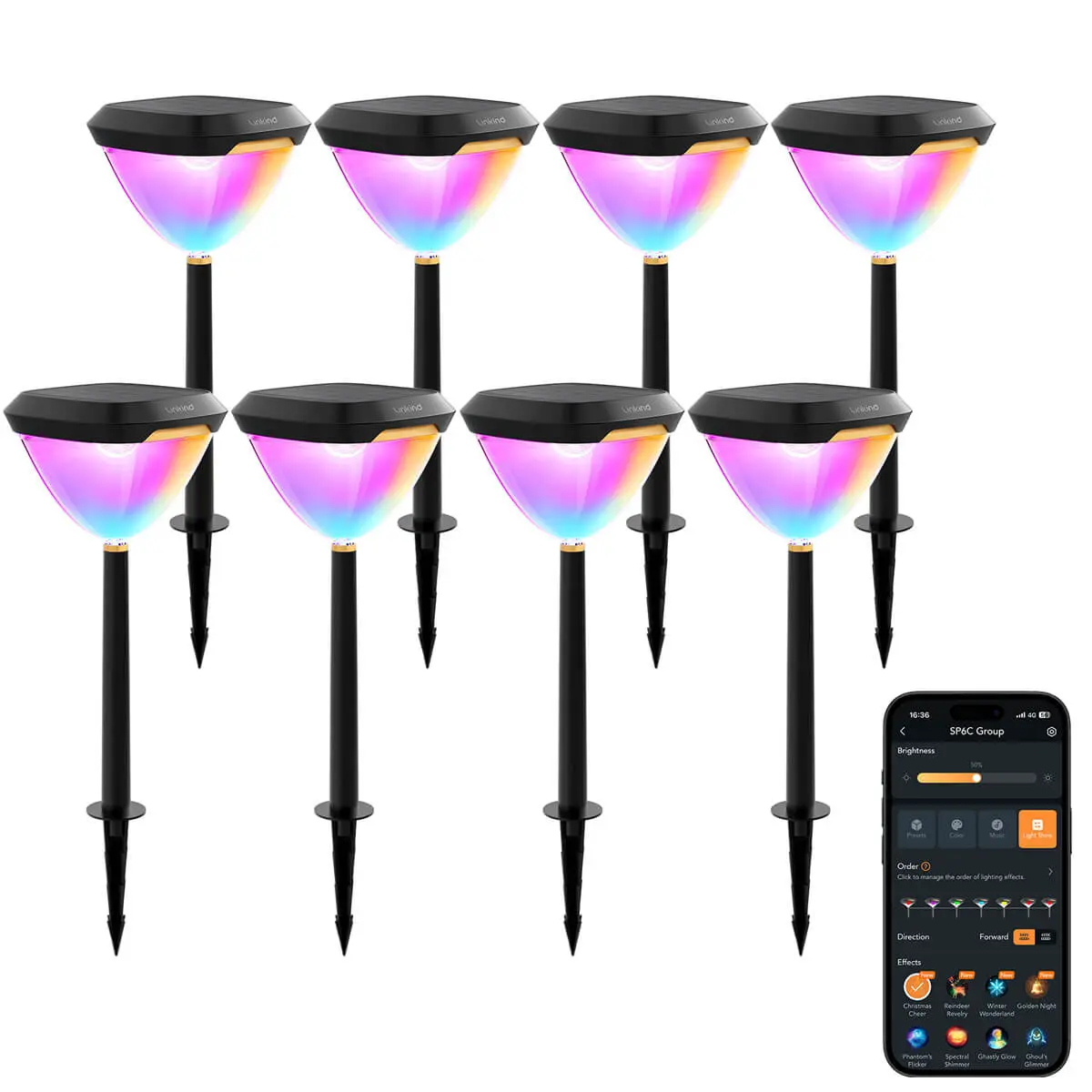 Smart Solar Path Lights 8 pack