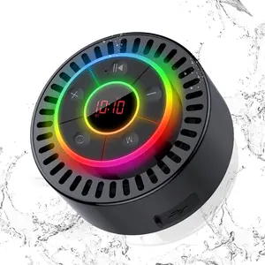 Speaker, Shower Speaker IPX7 , Speakers   with Rich Bass, Portable Speaker with LED Light, Suction Cup,8H Playtime