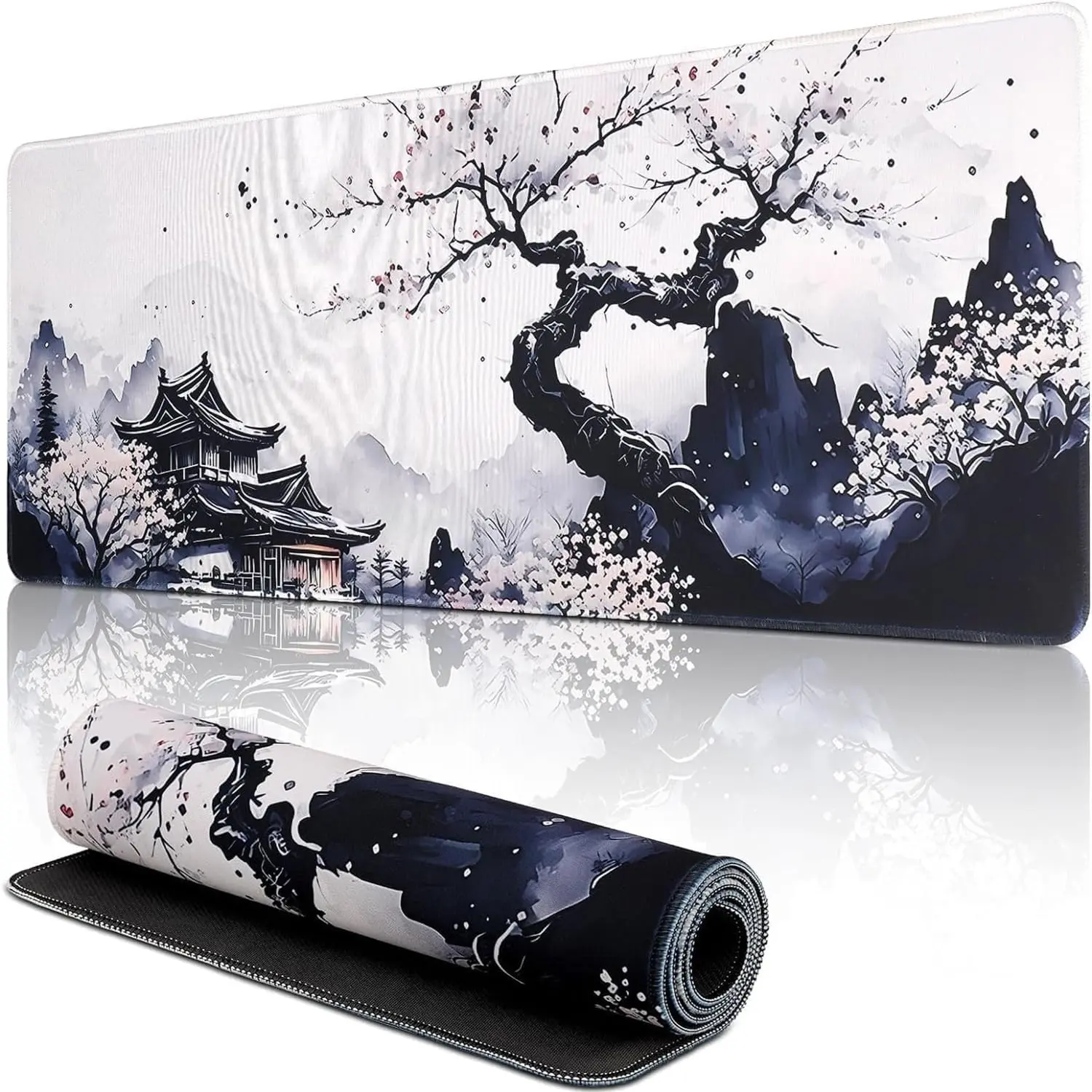 Pad Non-Slip Rubber Base Gaming  Pad Keyboard Mat with Stitched Edges for Gaming and Office Desk Mat