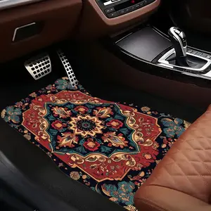 4-Piece Persian-style patterned car floor mats, Car Accessory, keep the interior clean and stylish. Durable and stylish interior protection adds personality to the interior, suitable for various models