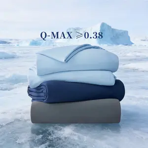 SOFUSOFO SofuBreeze Cooling Blanket, Q-Max ≥0.38 Cooling Comforter for Hot Sleepers, Silk Blend Filling Night Sweats Relief, Breathable Lightweight Bedding