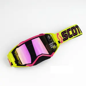 Motorcycle goggles, dust-proof skiing goggles, suitable for daily outdoor use, quick-release racing gloves, flight dust-proof model, city riding sunglasses, snow sports equipment mx atv dirt winter activity breathable hole windproof ski fishing golf