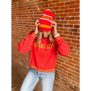 Red Zone Kansas City Pom Beanie