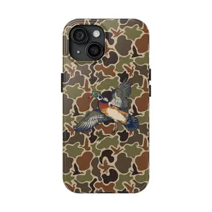 Wood Duck Camo Flying Duck Phone Case