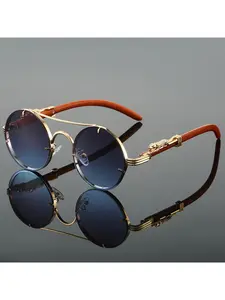 Stylish Unisex Square Frame Glasses Retro Metal Full Rim Eyewear with Decorative Elements Lightweight Comfortable Holiday Gift