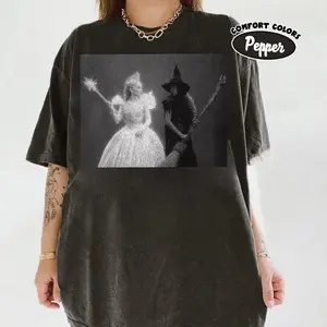 Comfort Colors Wicked For Good Shirt, Elphaba And Glinda Tee, Broadway Musical Graphic Tee, Wicked Movie Witch Aesthetic Top, Theater Gift