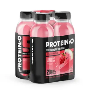 Protein2o Whey Protein Infused Water Plus Electrolytes, Strawberry Watermelon, 20g, 16.9 fl oz (Pk of 4) - Energy Drink - Beverage