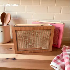 AMA SNOW-Wooden Money storage jar Money Bank, Countdown Money Saving Box with 10000 Dollars Target, Money storage jar with Money Target and Numbers to Check for Boys Girls (10000 USD) #summervibes