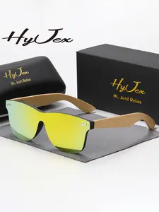 HyJex 1 Piece Unisex Color Fashion Full Frame Sunglasses Capture Attention Square Frame Sunglasses UV400