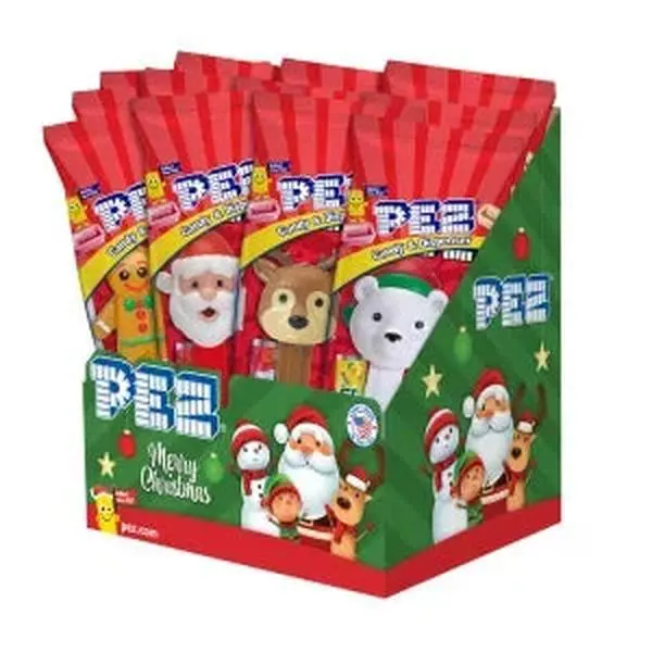 Christmas PEZ Candy Packs: 12-Piece Display