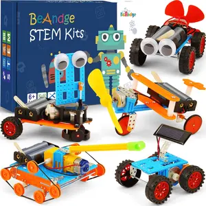 5 Sets Science Robot Experiment Kit, STEM Toys Crafts Robotics Science Kits，Educational STEM Toy for Kids, DIY Robotics Set, Fun Learning Activity, Engineering, Ideal Gift for Children