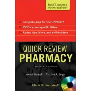 USED-Quick Review: Pharmacy, Thirteenth Edition (APPLETON & LANGE'S QUICK REVIEW PHARMACY: QUESTIONS & ANSWERS) by Joyce Generali (Paperback)