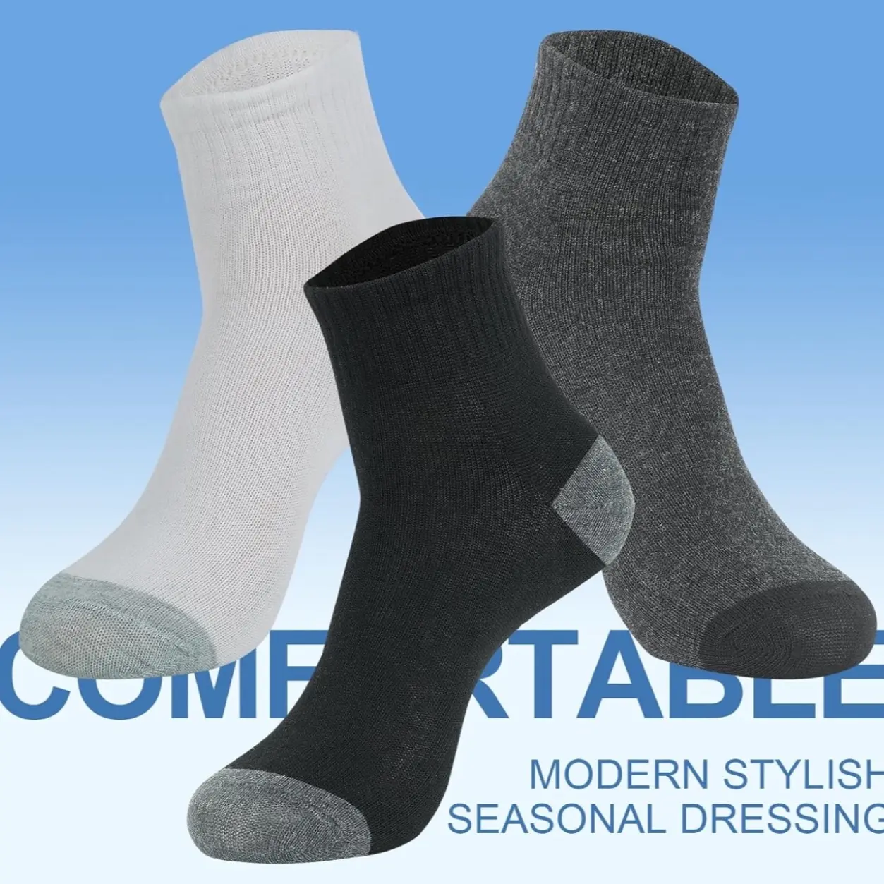 Mens Quarter Socks Bulk Pack Athletic Sports Socks Colormatching Casual Quarter Ankle Socks for Men or Women, Unisex. 3/6/12 pairs.