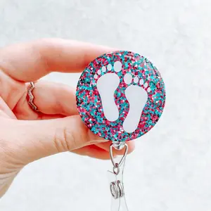 Baby Feet Badge Reel