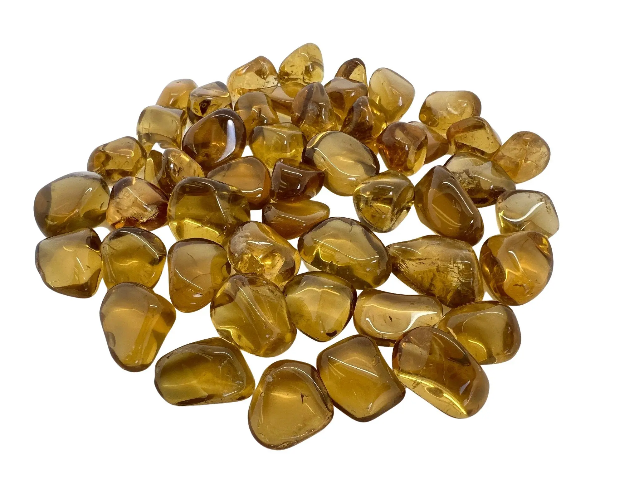 Whiskey Quartz Tumbled Stone - Smoky Citrine Crystal