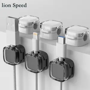 6-Pack Magnetic Cable Organizer Clips – Wall & Desktop Cord Holder, Minimalist Black & White + Macaron Colors for Home & Office