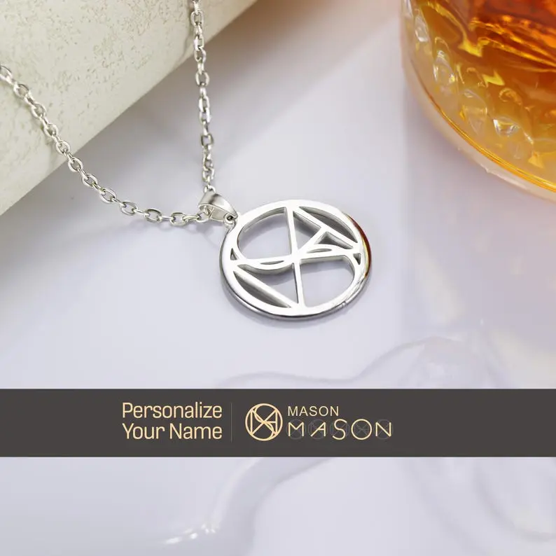 Custom Name Logo Necklace: S925 Silver Personalized Pendant, Gift for her