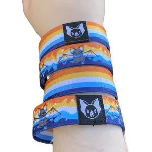 Aroace Bat Bracelet - Aromantic Asexual Pride Elastic Wristband (only one included)